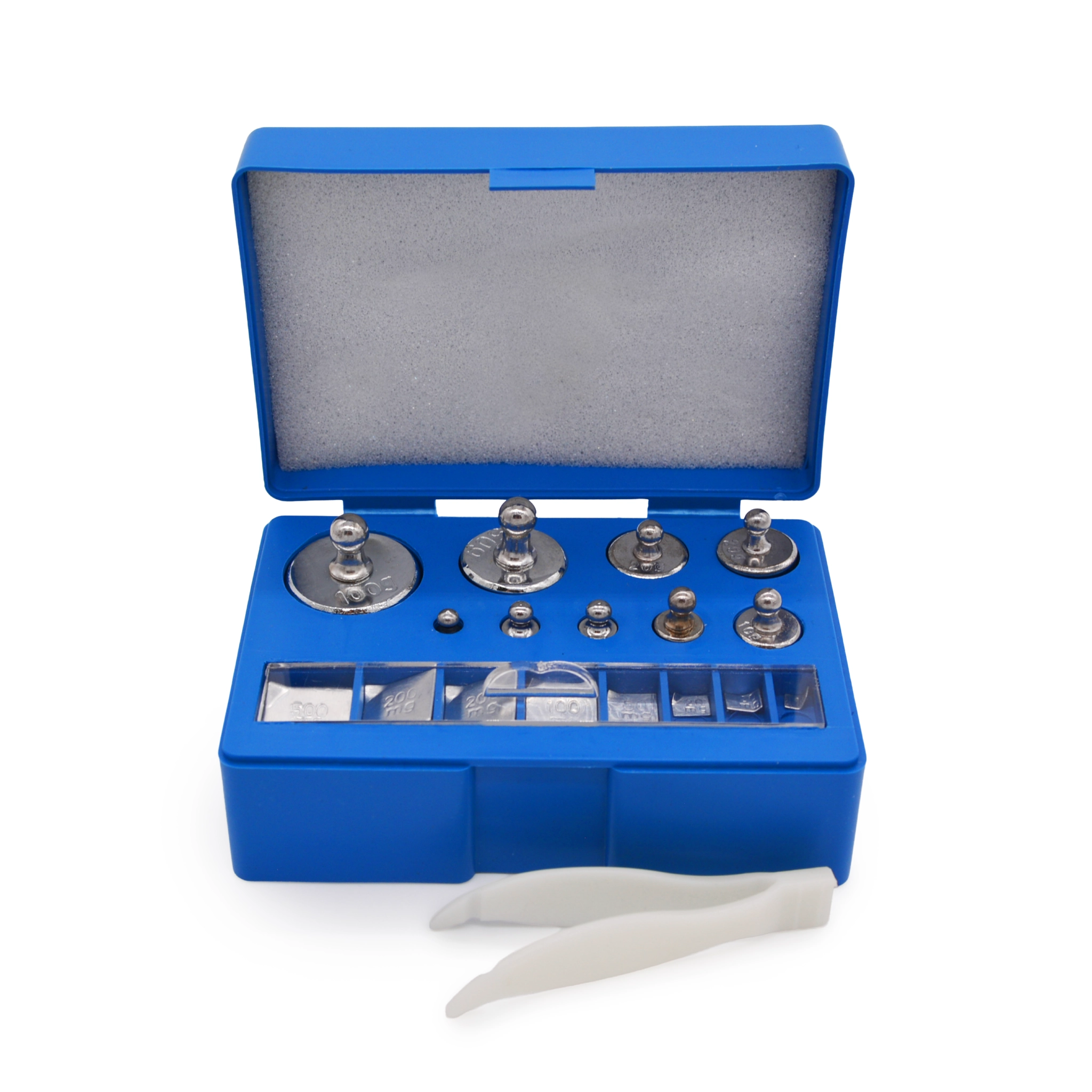 Комплект гирь 200 гр. (10 мг - 100 г) с пинцетом