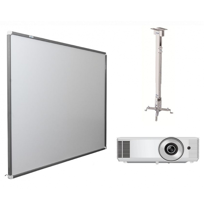 Интерактивная доска Exell 77" с проектором EXD101W и креплением DSM-2L. Артикул: EWB77EXD101WL
