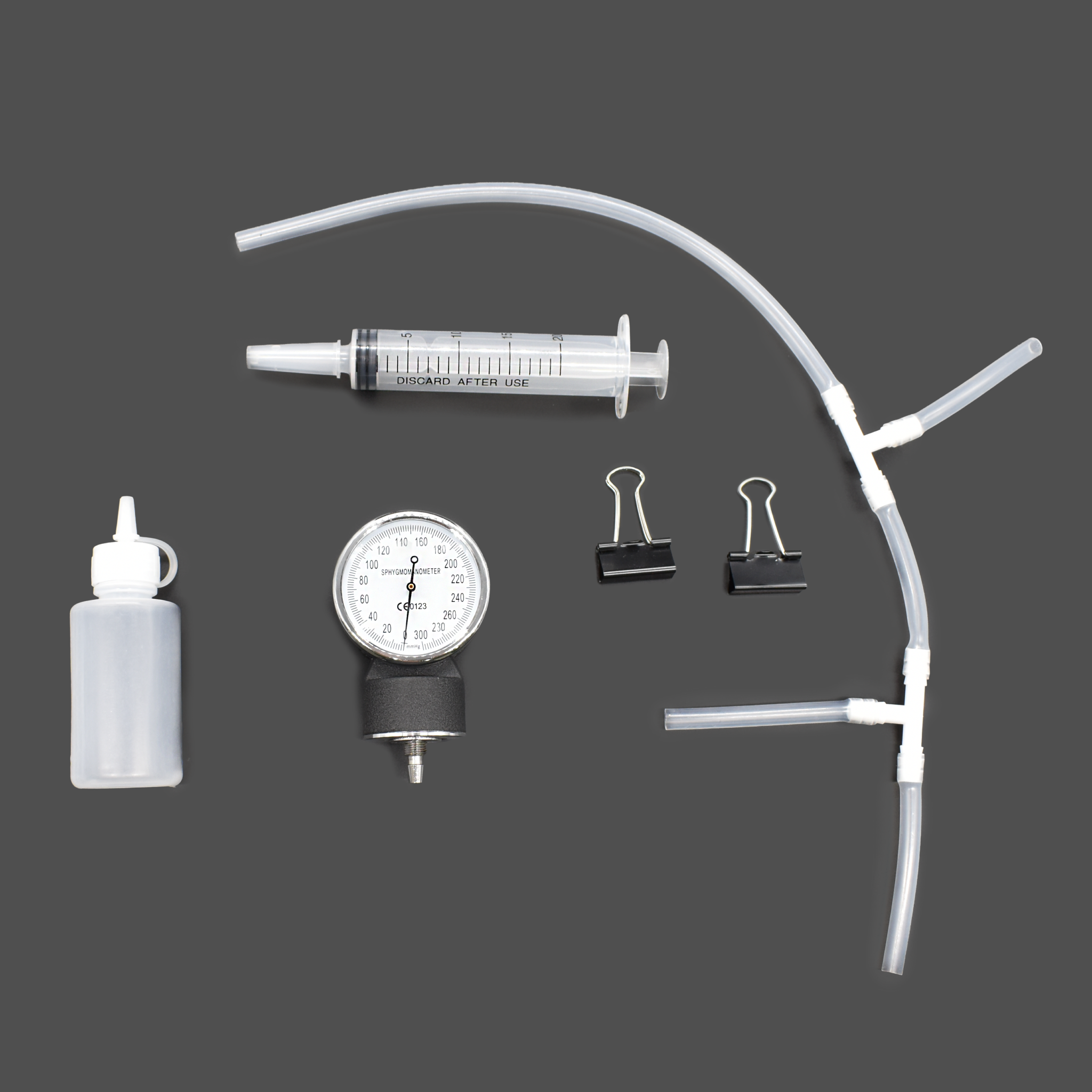 Прибор для изучения газовых законов (с манометром)