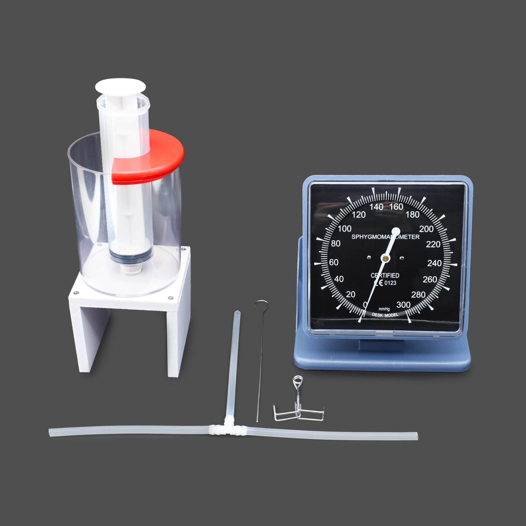 Прибор с манометром для исследования газовых законов