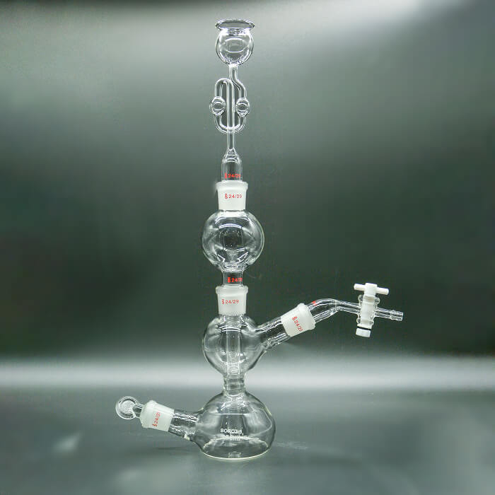 Аппарат для получения газа на 250 мл (аппарат Киппа на шлифах)