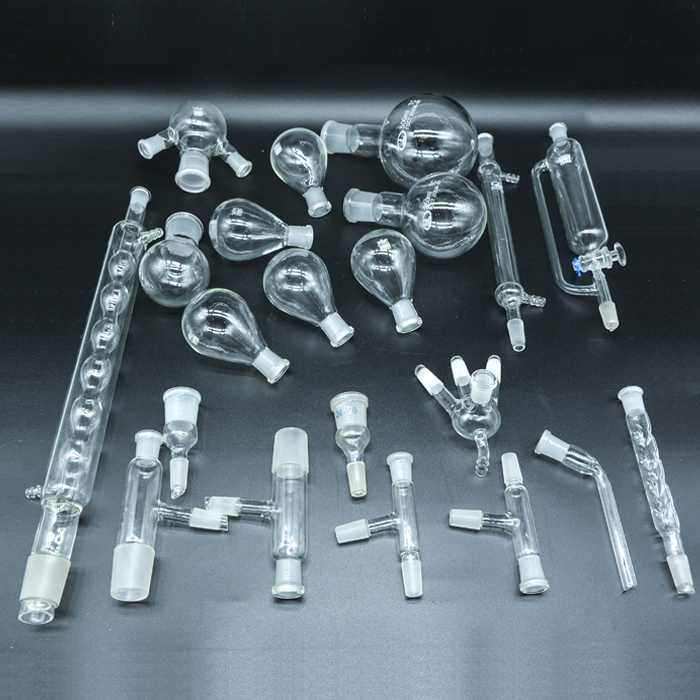 Комплект стеклянной посуды на шлифах демонстрационный 21 предмет