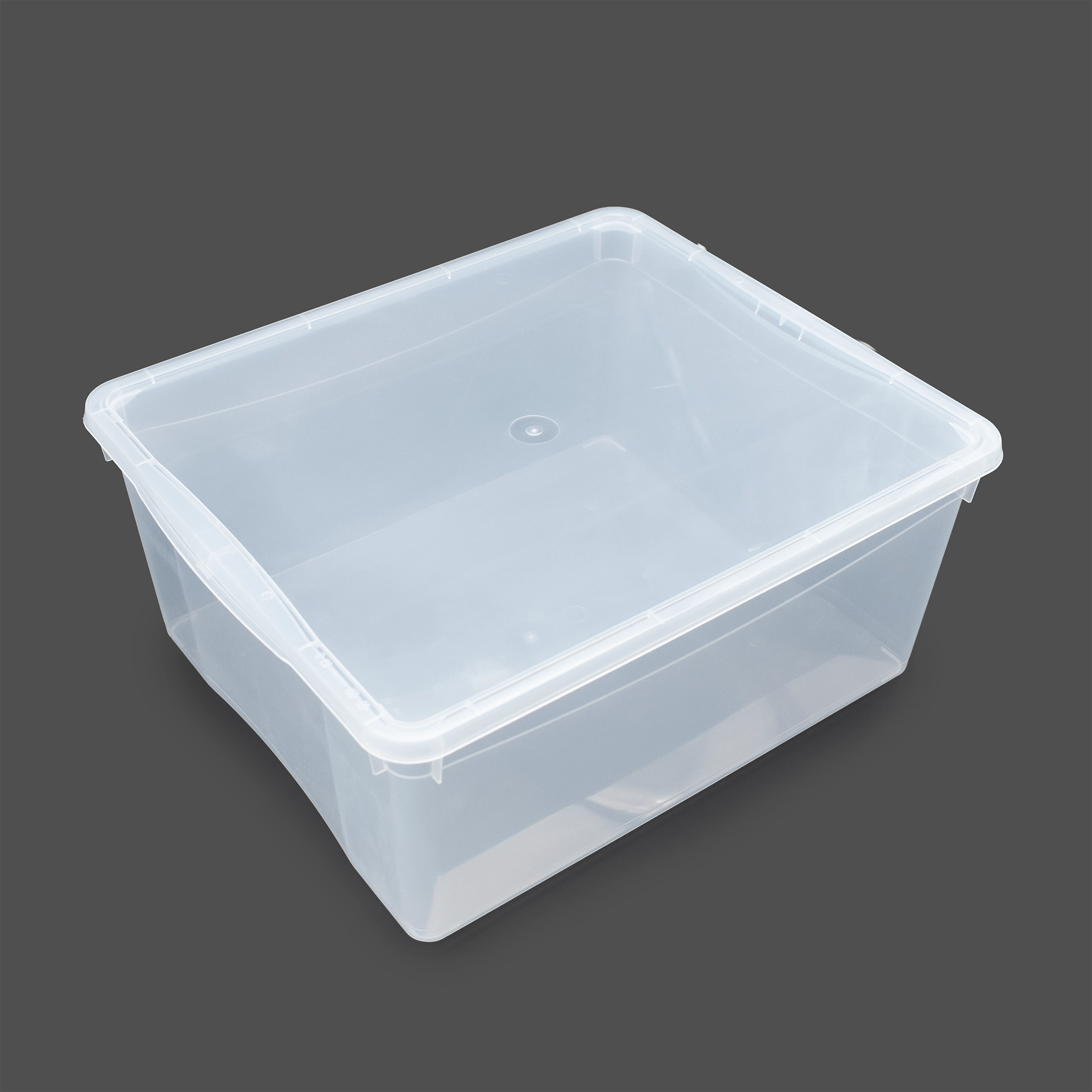 Ящики прозрачный с крышкой (18 л)