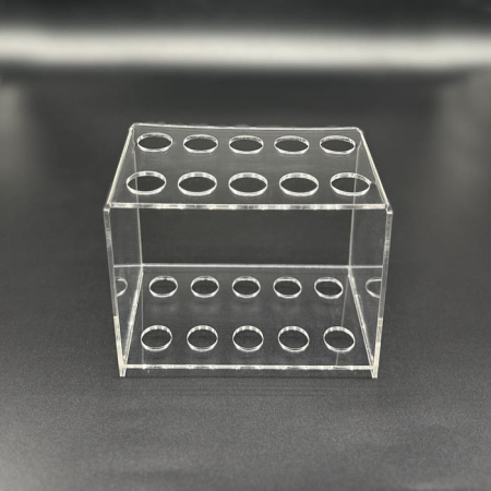 Штатив лабораторный на 10 гнезд для пробирок диаметром до 20 мм