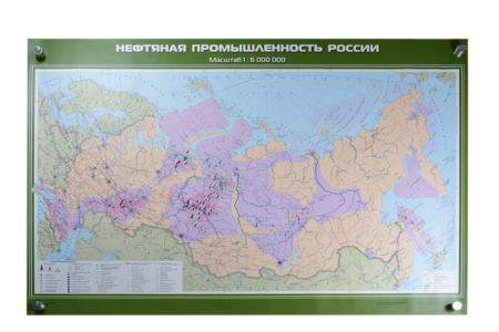 Нефтяная промышленность России, 100x140 см (Карта. География 8-9 кл.) КН-0822 Нефтяная промышленность России, 100x140 см (Карта. География 8-9 кл.) КН-0822