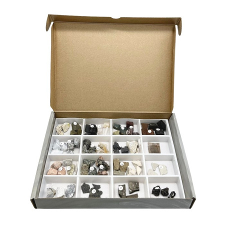 Коллекция Раздаточные образцы минералов и горных пород (26 видов по 3 образца)