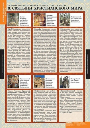 Основы православной культуры (Комплект таблиц 12 шт. История 10-11 кл.) 5-8666-012