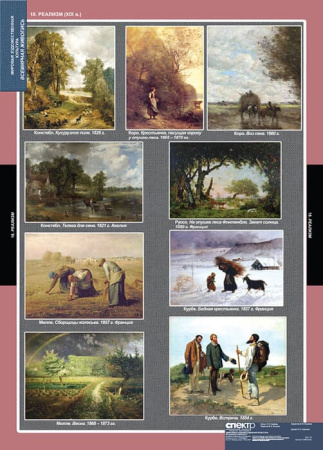 Мировая художественная культура. Всемирная живопись (Комплект таблиц 25 шт. МХК) 5-8692-025