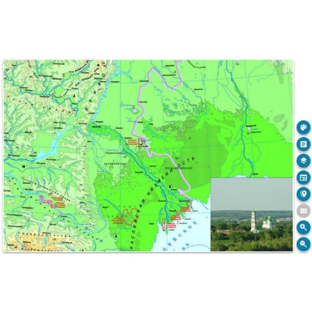 География России. Европейская часть (v.7.0) (BOX. Интерактивные карты. 8 кл.) 464-0008178682