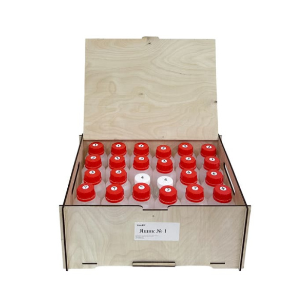 Набор реактивов для проведения ученического эксперимента по химии (3 ящика)