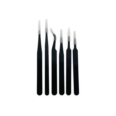 Набор пинцетов (нержавеющая сталь, 6 шт.)