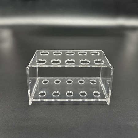 Штатив лабораторный на 10 гнезд для пробирок диаметром до 16 мм