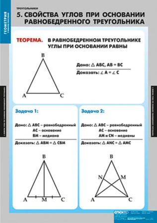 Треугольники (Комплект таблиц 14 шт. Математика) 2-030-340
