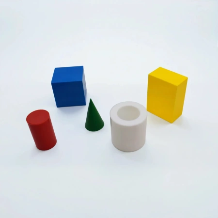 Набор геометрических тел демонстрационный (6 шт., пластик)