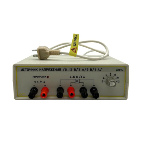 Источник питания для практикума (источник напряжения 0...12В/3А/9В/1А)